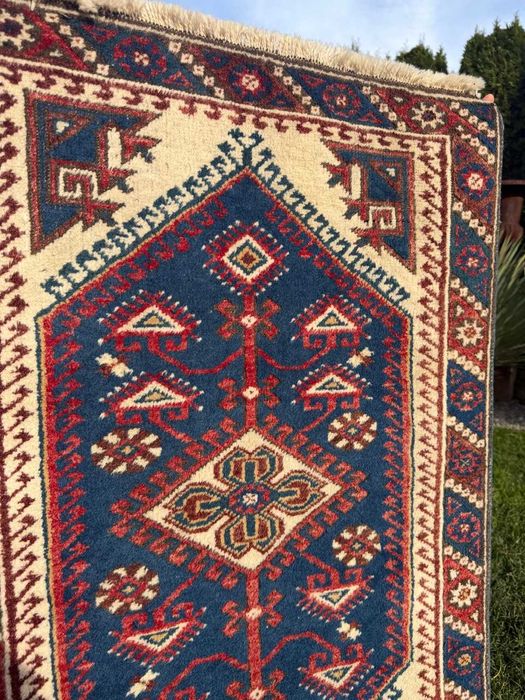 Wełniany Kazak Kaukaz dywan dywanik Kaukazki r.tkany 130x77 gal. 3 tyś