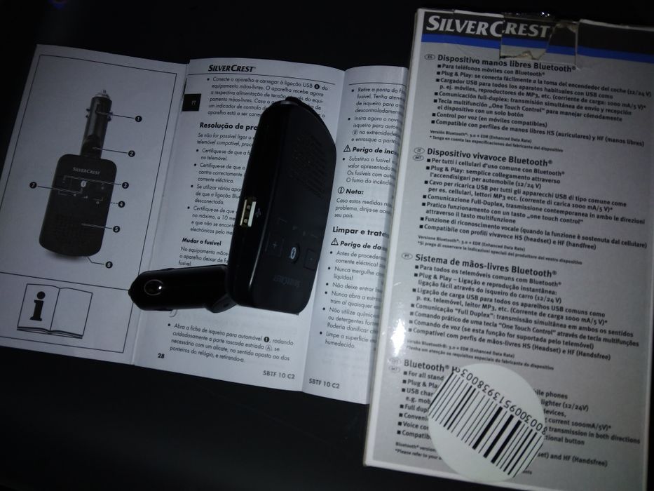 Sistema de mãos-livres Bluetooth