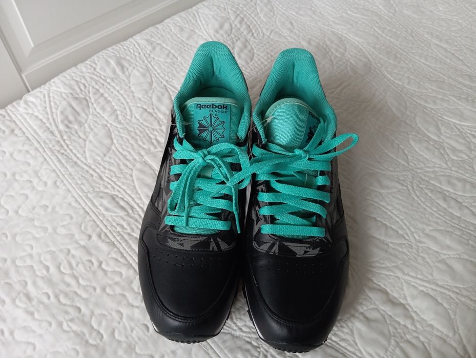 Reebok classic leather skórzane limitowana edycja 45,5 3M odblaskowe