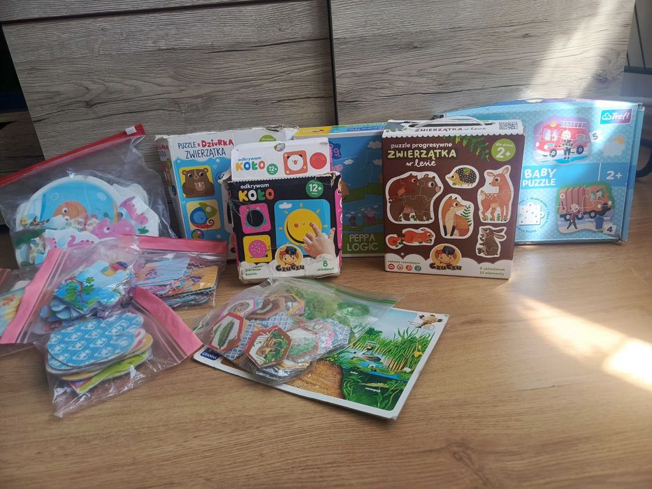 Mega paka puzzle układanki dla maluszka czuczu, Peppa pig, trefl