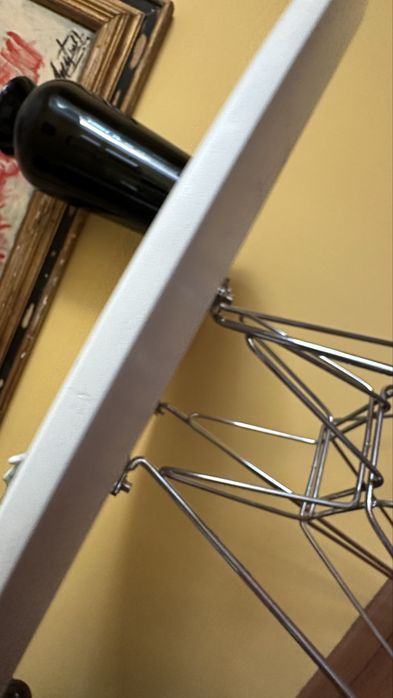 Mesa de Jantar/Café Redonda Estilo Eames (Base Eiffel) – Alta Qualidade