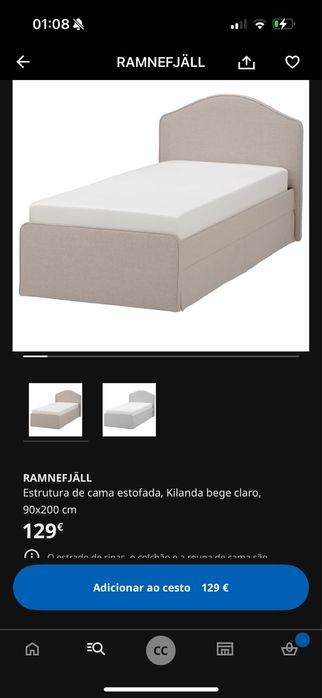cama individual ikea