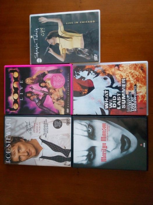 DVDs Musica -  Shania Twain / Rod Stewart Etc
