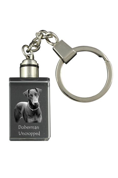 Doberman brelok kryształowy z psem Art-Dog
