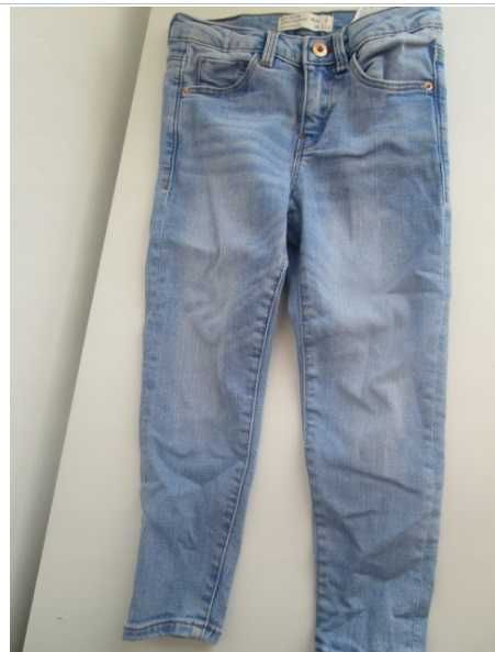 jeansy 110 zara girls nowe