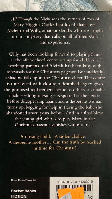 „All Through The Night” - Książka Po Angielsku