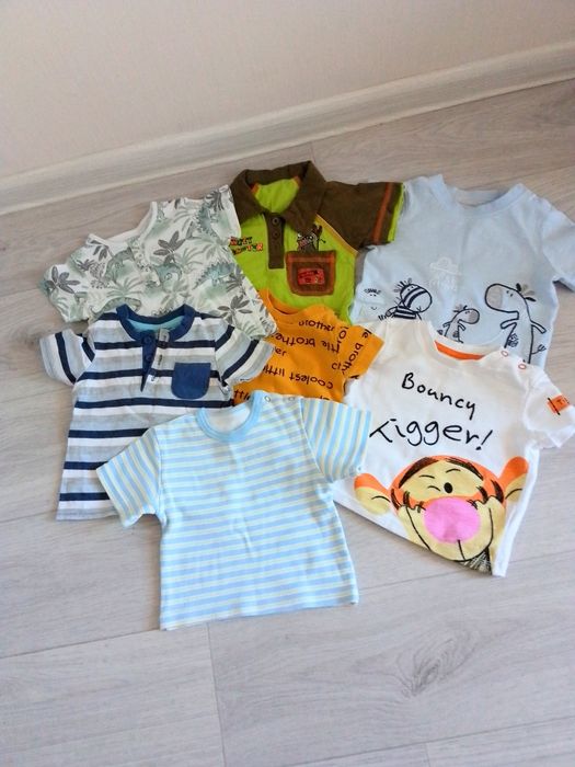 Дитячц футболки на хлопчика 0-4 місяців