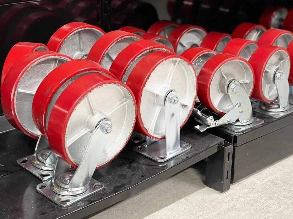 Колеса для візків, тележок, тачок — великий вибір розмірів 75–200 мм