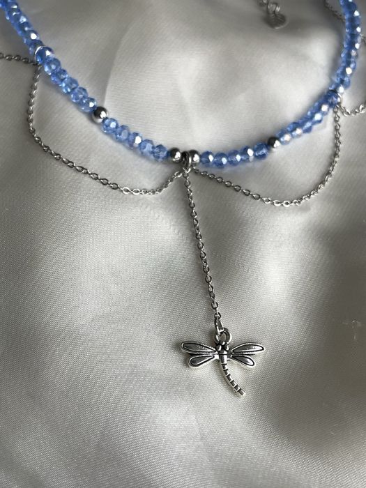 Naszyjnik handmade z łańcuszkami