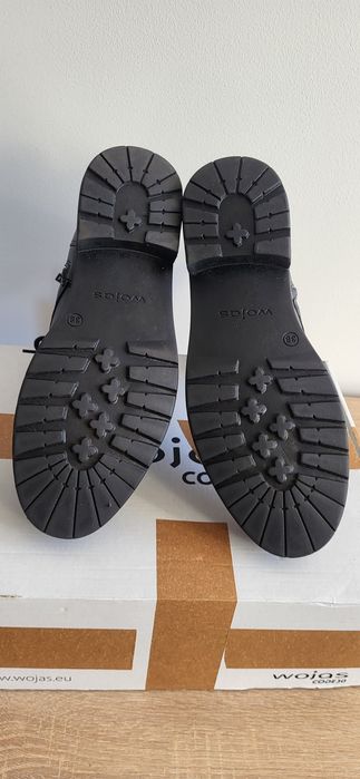 Skórzane botki Wojas