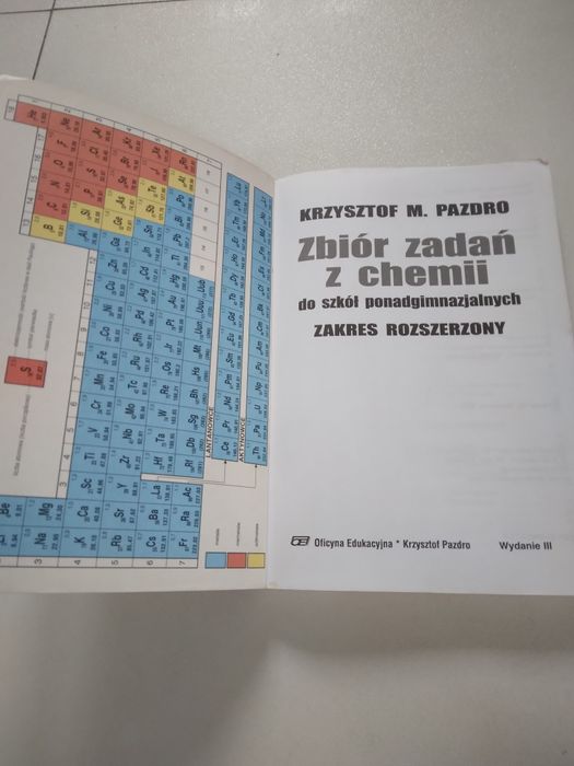 Chemia zbiór zadań Krzysztof Pazdro rozszerzony