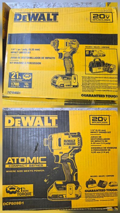 DeWALT DCK225 DCK200 DCK2100 DCD1007 DCF845 DCF840 DCF809 DCE530 DCD793 DCD794