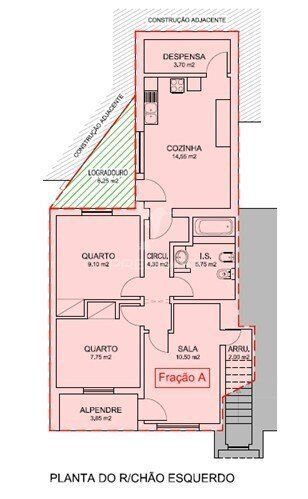 Apartamento T2 em Abrantes.