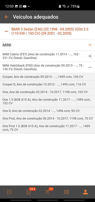 Amortecedores MINI F55 F57 Eibach Pro Street S novas