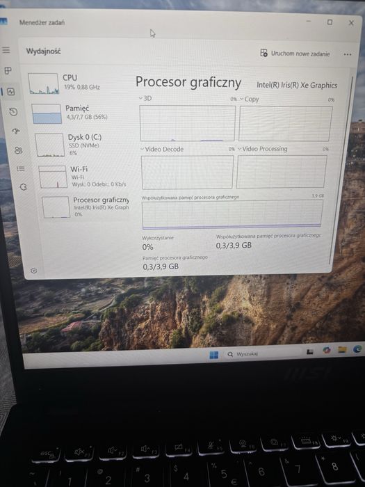OKAZJA! Laptop MSI Modern 15 / i5-1155G7 / 8 GB / 512 SSD / WIN 11
