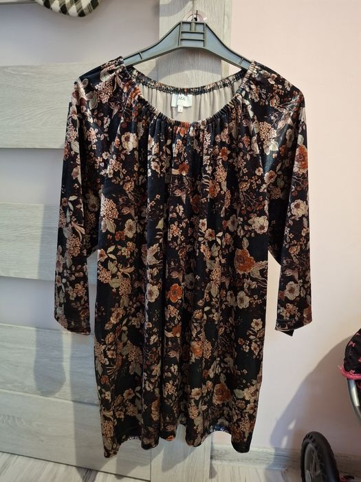Piękna welurowa tunika bluzka L/XL, Zizzi/XXL