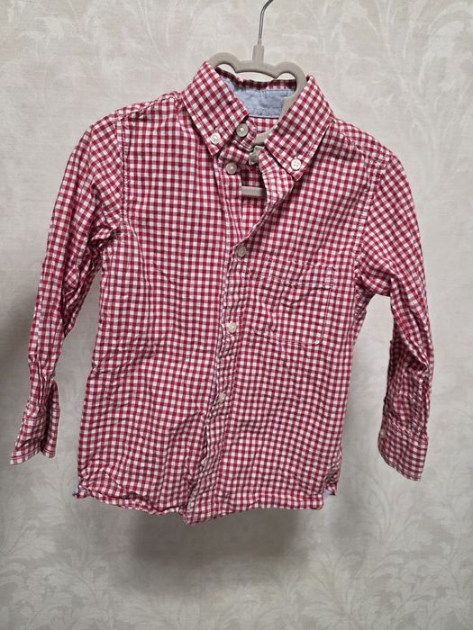 Сорочка, рубашка,  вишиванка,  р.104. Картата, в клітинку, з динозавр