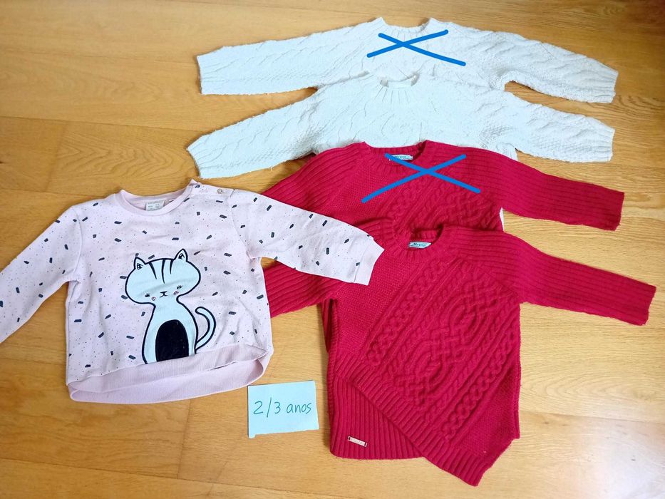 Lote de roupa menina - 1/2 anos