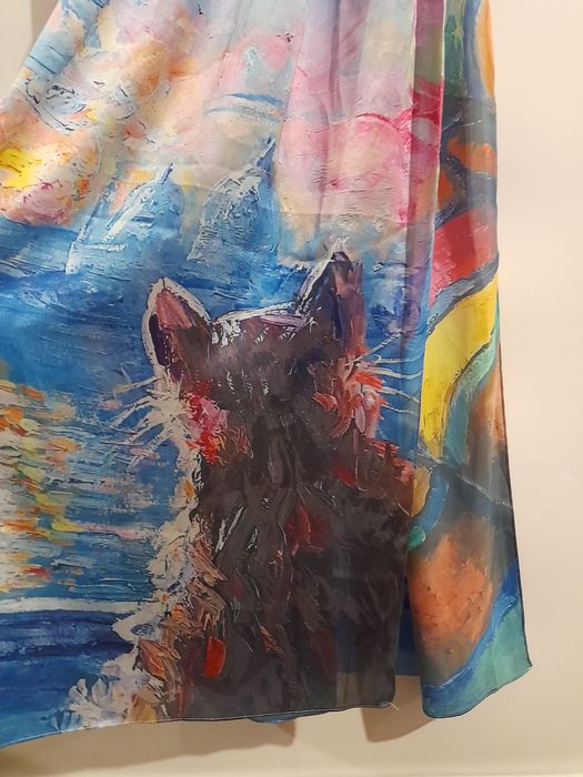 Шикарна яскрава шаля шарф палантин