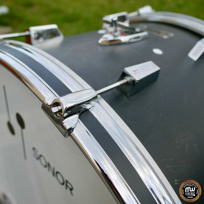‼️ Perkusja Sonor Champion 24", 13", 16" Matte Black 70s Vintage ‼️