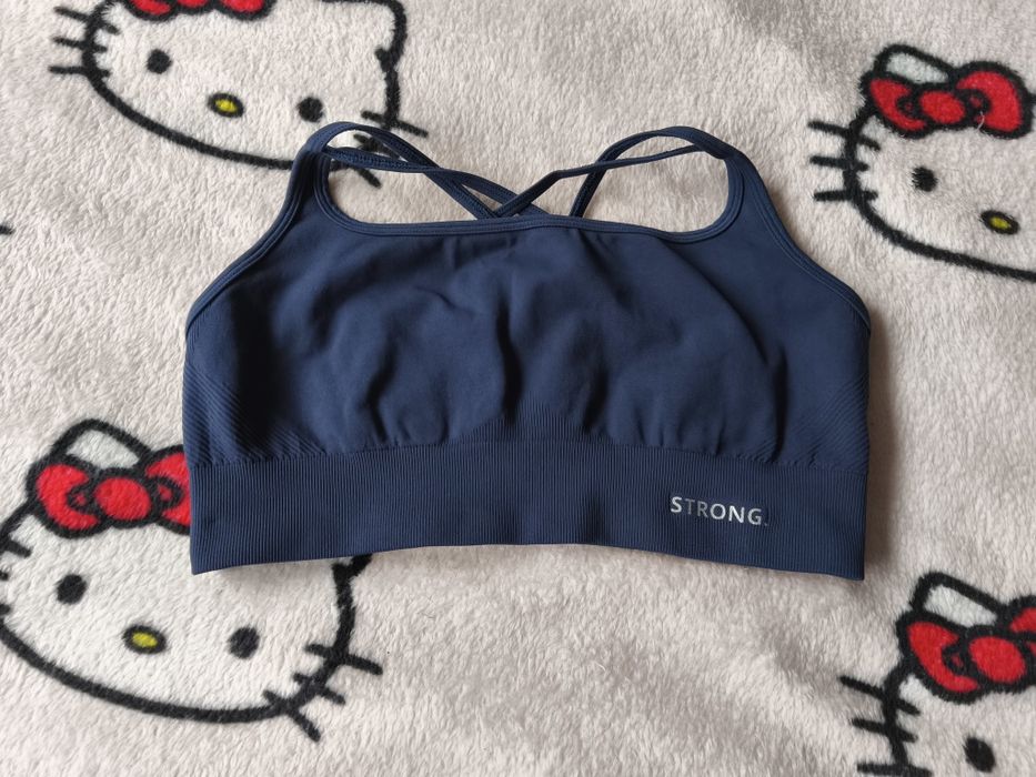 Biustonosz sportowy Strong Point Navy Blue L 40