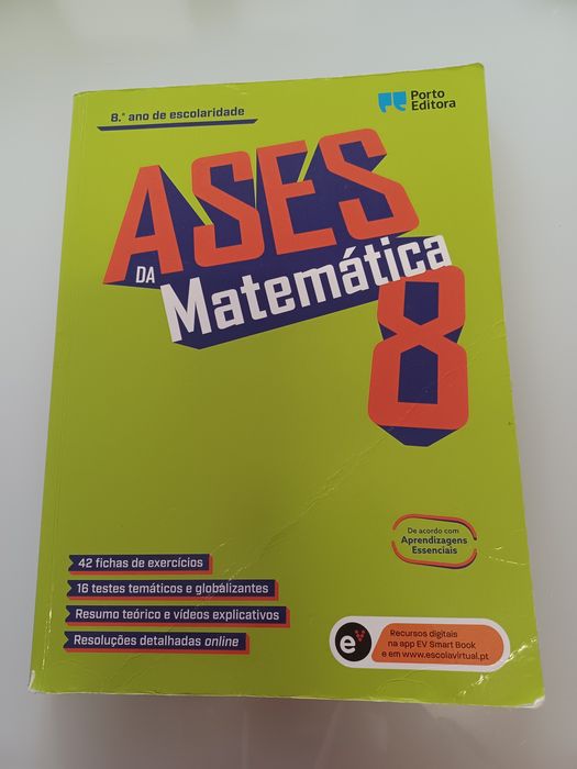Livro Ases da Matemática 8 Ano ( apoio Matemática)