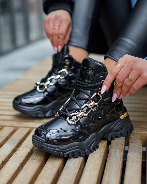 36 37 38 sneakersy 39 40 41 śniegowce sportowe lakierowane platforma