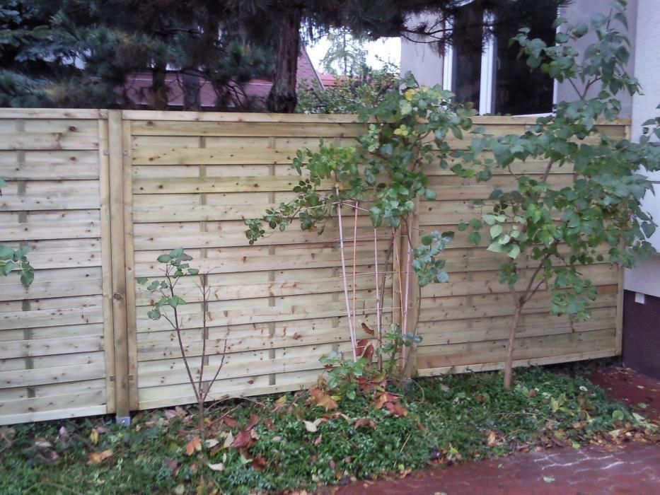 Solidny płot lamelowy, panel, pergola 180x180