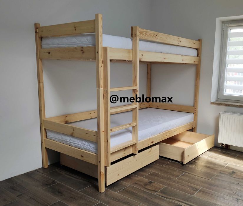 Nowe Łóżko Łóżka Piętrowe Sosnowe Drewniane dla dzieci dorosłych Sosna
