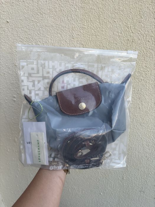 Mini longchamp azul
