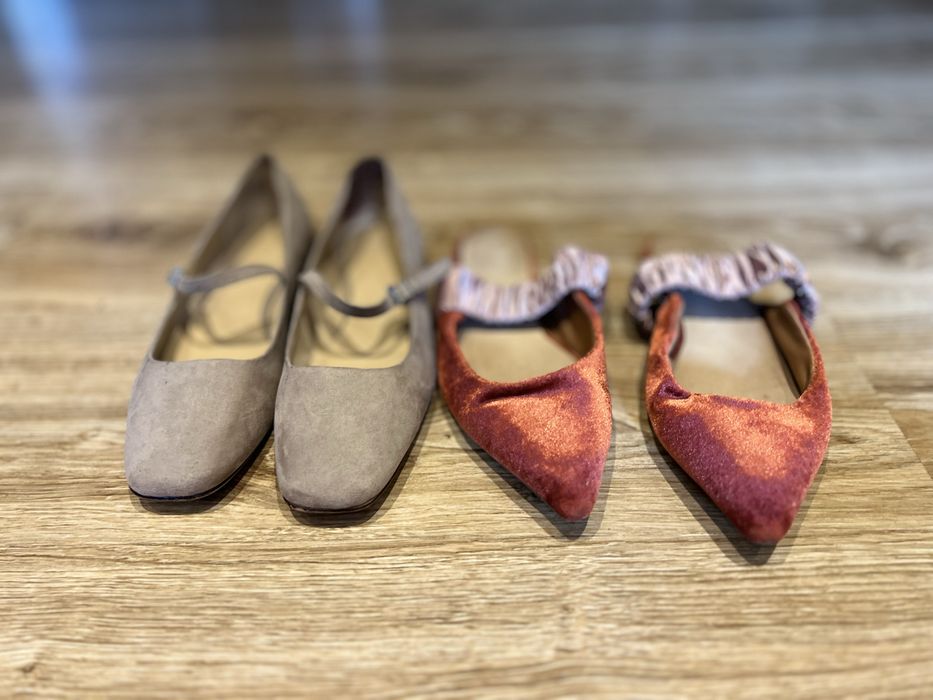 Baleriny damskie rozmiar 42 pary razem wiosenne