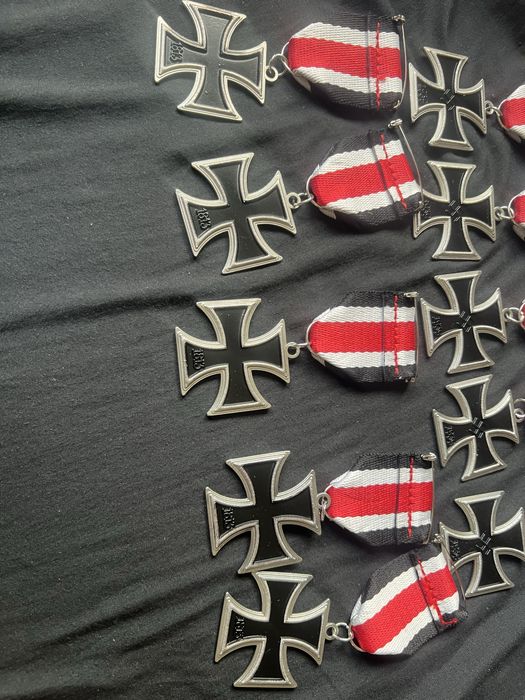 ZESTAW 10 krzyży żelaznych replik wehrmacht