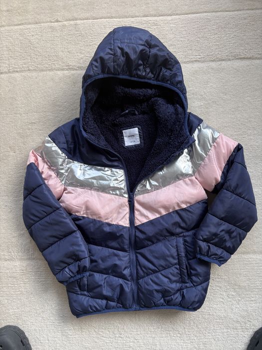SINSAY kurtka zimowe ciepła 134 z futerkiem