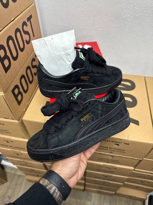 Кроссовки Puma Suede XL black/Пума слайд черные 36 37 38 39 40 41