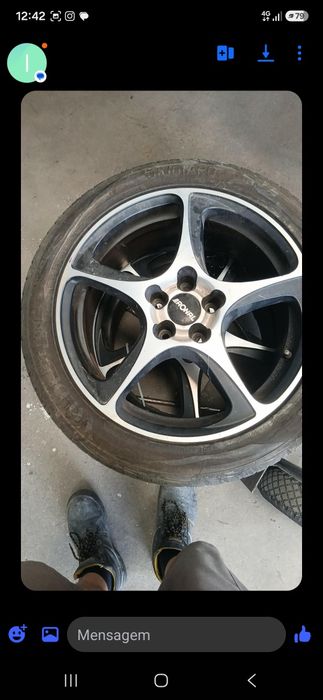 Jantes r18 furação 5 x 115 com pneus