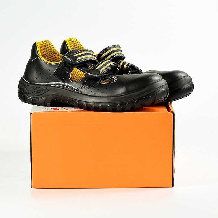 Obuwie bezpieczne robocze BHP sandały Protektor LEO LITE S czarne