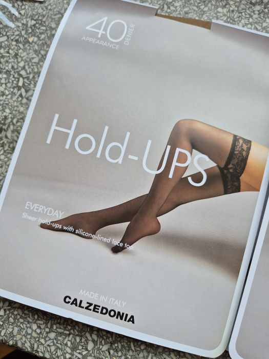2 szt pończochy samonośne Calzedonia S cieliste nude 40 den