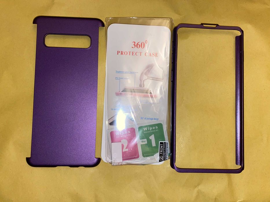 Чехол 360 защита Samsung Galaxy S10 + стекло