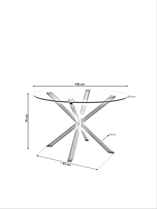 Conjunto mesa e 6 cadeiras brancas
