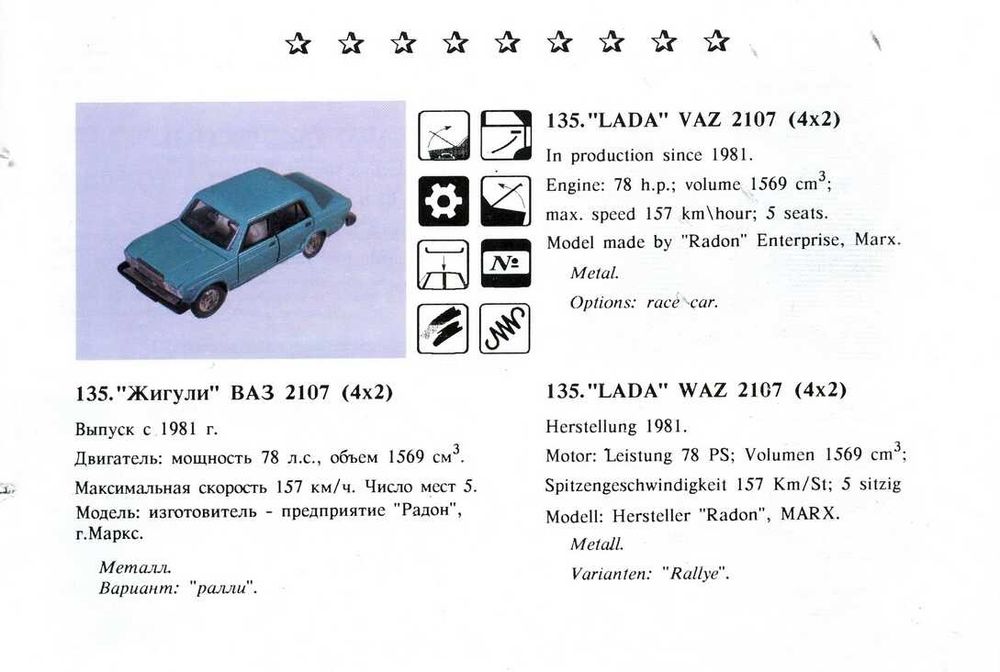 Масштабная модель Жигули ВАЗ-2107 Collectible model scale car VAZ-2107