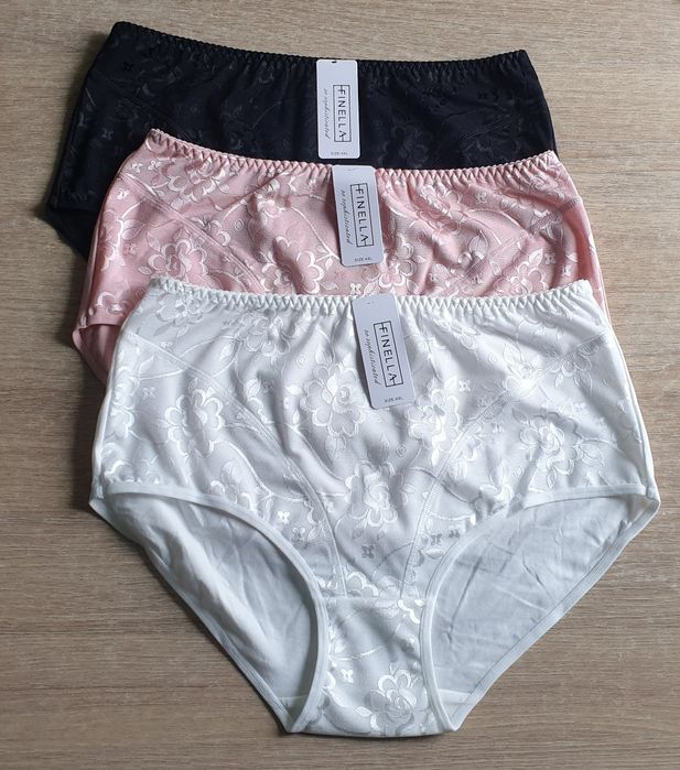 3×Damskie majtki figi z wysokim stanem 4XL Hit