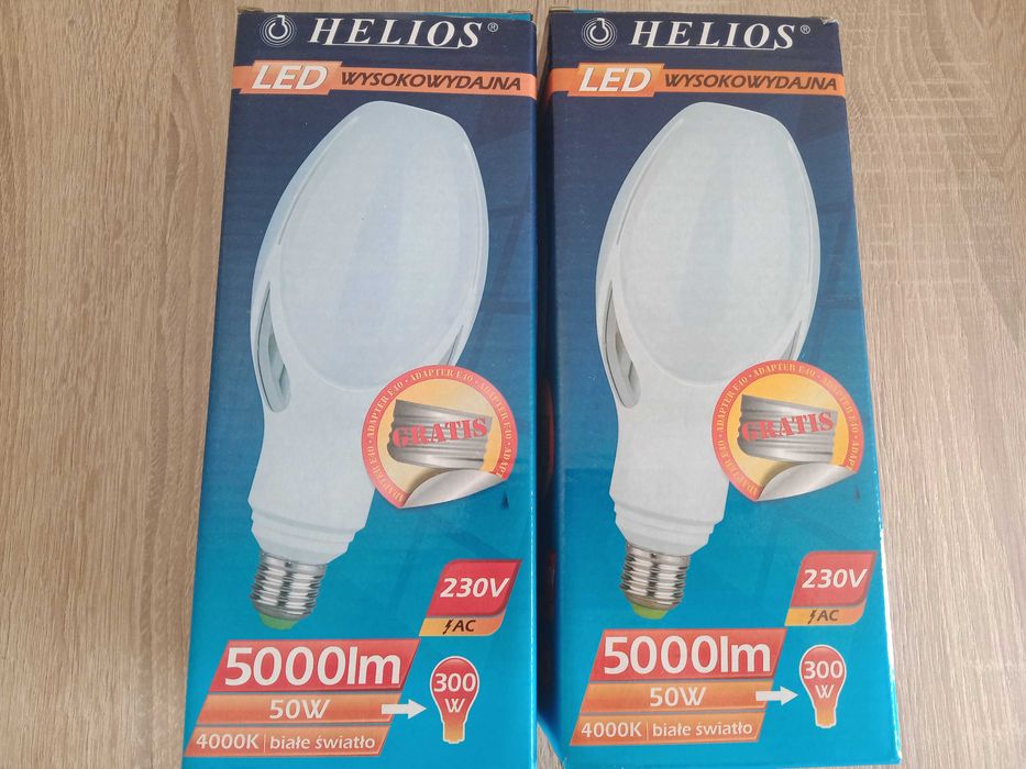 Żarówki Helios LED 5000lm 50w 4000k 2szt