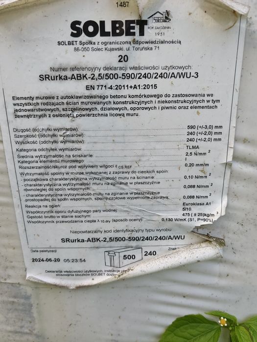 Sprzedam suporeks beton komórkowy