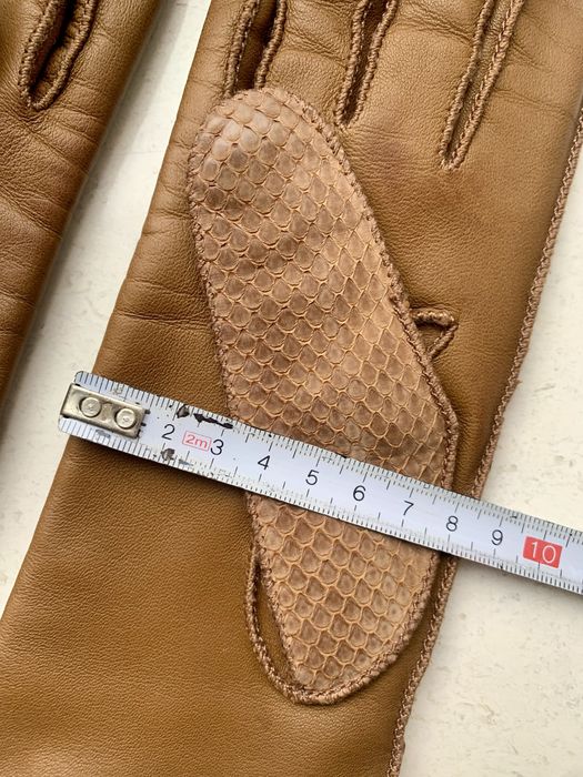 BURBERRY rękawice damskie brązowe kamelowe • skóra wełna merino