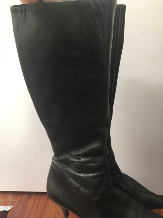 Botas de Pele Pretas