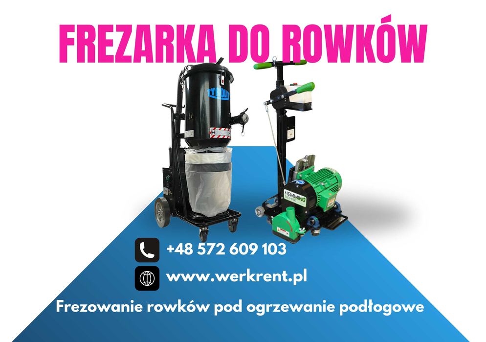 WYNAJEM Frezarka do ogrzewania podłogowego | Frezarka do rowków | 400V