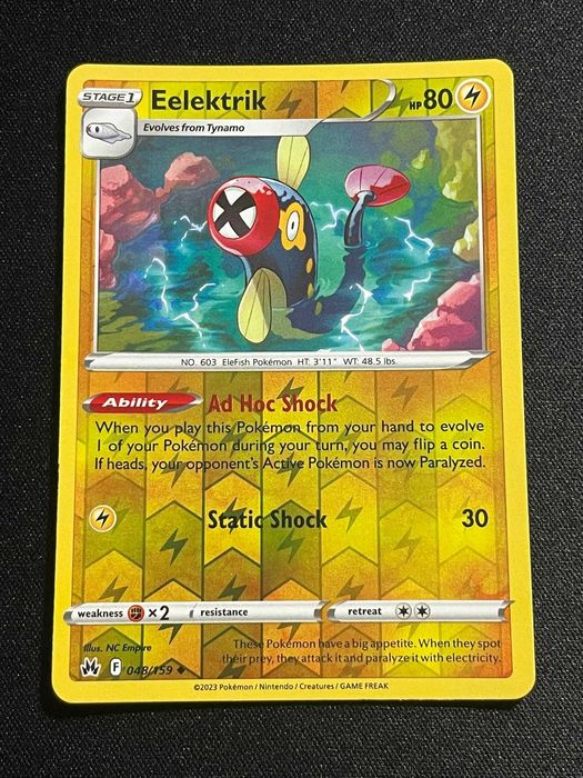 Carta Pokémon Eelektrik 48/159 Crown Zenith