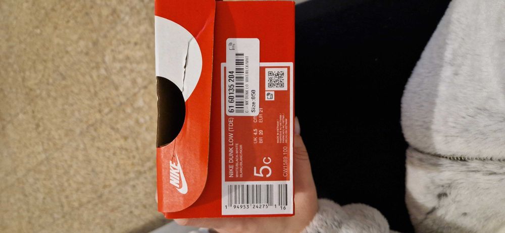 Tenis nike para bebé