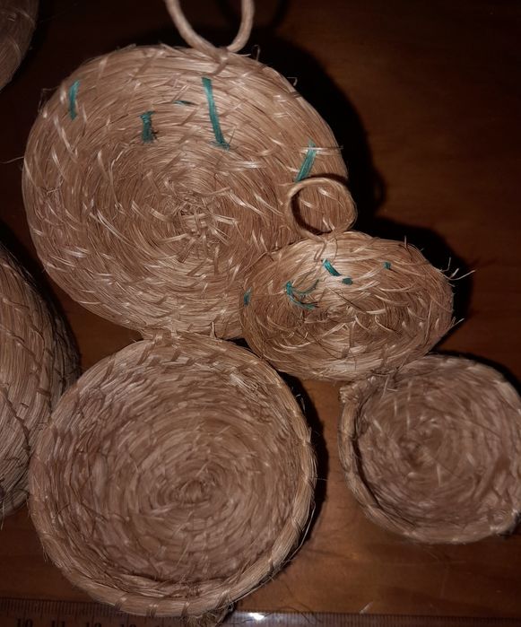 3 cestinhas artesanais