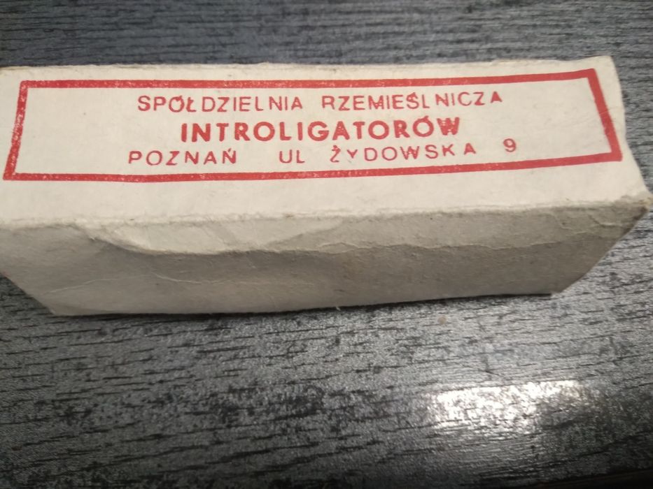 Zszywacz biurowy Raczek Sp. Rzem. Poznań opakowanie Prl